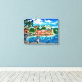 La Fortaleza, San Juan, Puerto Rico Canvas Print (Insitu (Houten vloer))