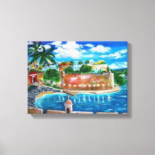 La Fortaleza, San Juan, Puerto Rico Canvas Print (Voorkant)