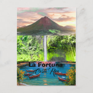 La Fortuna Reisbriefkaart Kunst, La Fortuna Costa Briefkaart