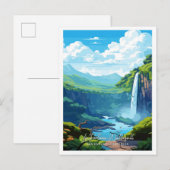 La Fortuna Waterval San Carlos Costa Rica Reizen Briefkaart (Voorkant / Achterkant)