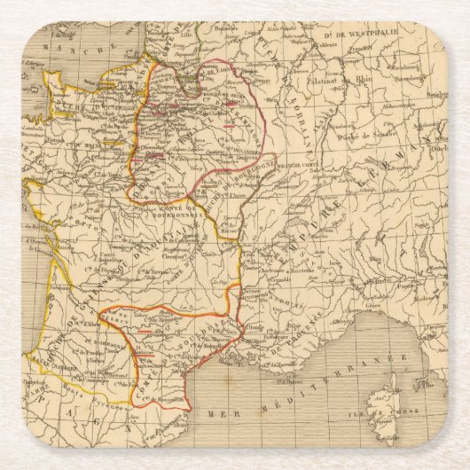 La France 1108 a 1180 Kartonnen Onderzetters (Voorkant)