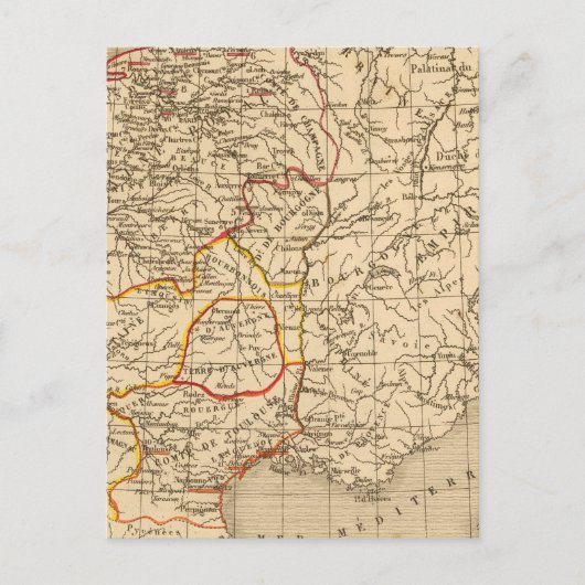 La France 1180 a 1223 Briefkaart (Voorkant)