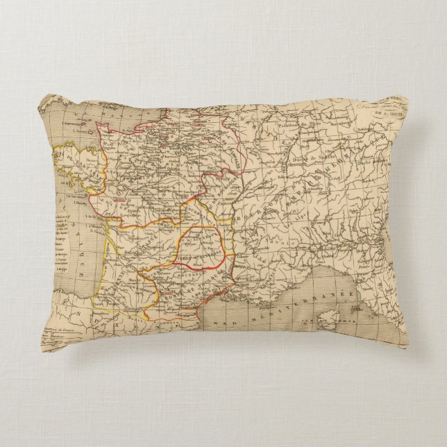 La France 1180 a 1223 Decoratief Kussen (Voorkant)