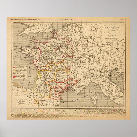 La France 1223 a 1270 Poster (Voorkant)