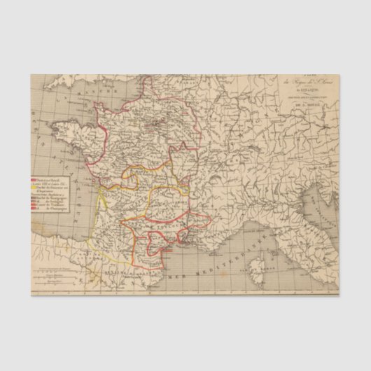 La France 1223 a 1270 Tissuepapier (Voorkant)