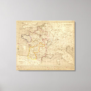 La France 1270 a 1328 Canvas Afdruk