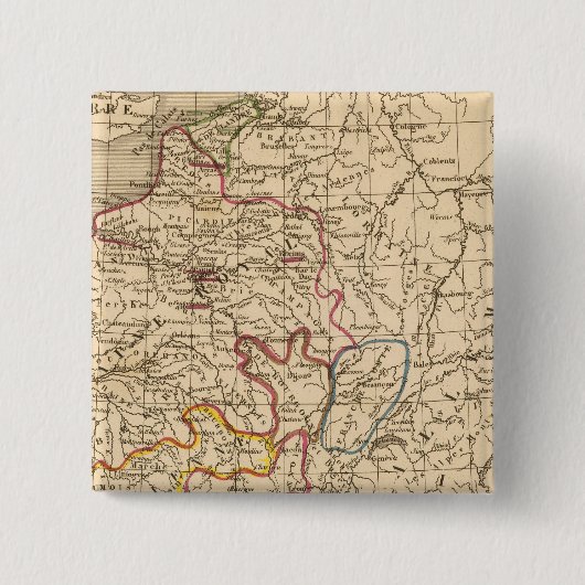 La France 1270 a 1328 Vierkante Button 5,1 Cm (Voorkant)