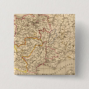 La France 1328 a 1350 Vierkante Button 5,1 Cm