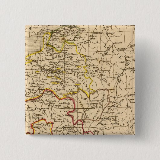 La France 1380 a 1422 Vierkante Button 5,1 Cm (Voorkant)