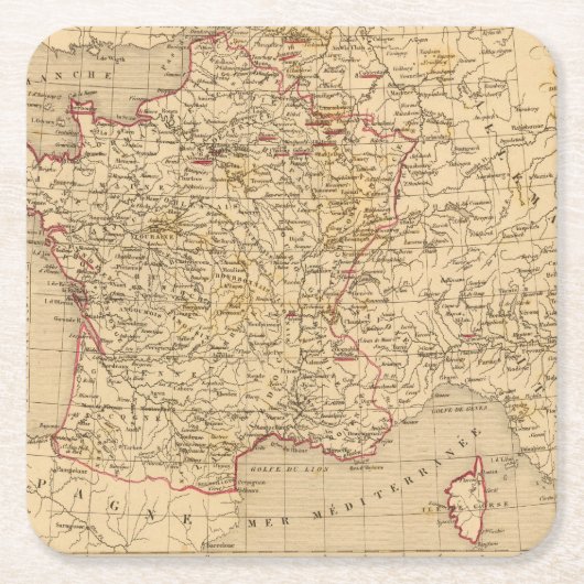 La France 1774 a 1793 Kartonnen Onderzetters (Voorkant)