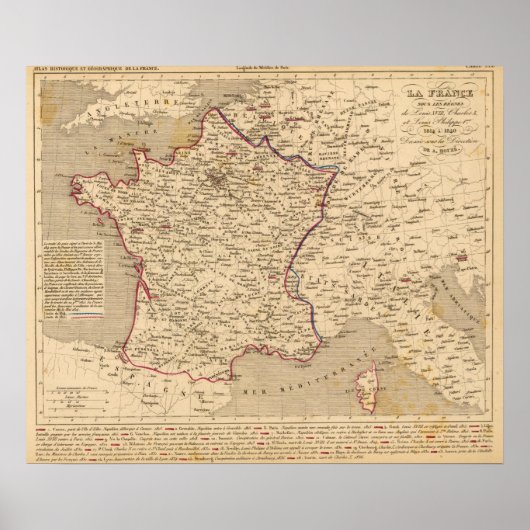 La France 1814 a 1840 Poster (Voorkant)