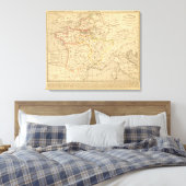 La France apres la mort de Clothaire 1er Canvas Afdruk (Insitu (Slaapkamer))