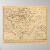 La France apres la mort de Clothaire 1er Poster (Voorkant)