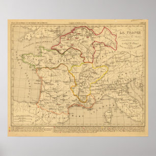 La France apres l'invasion des Barbares Poster