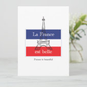 La France est Belle Kaart (Staand voorkant)