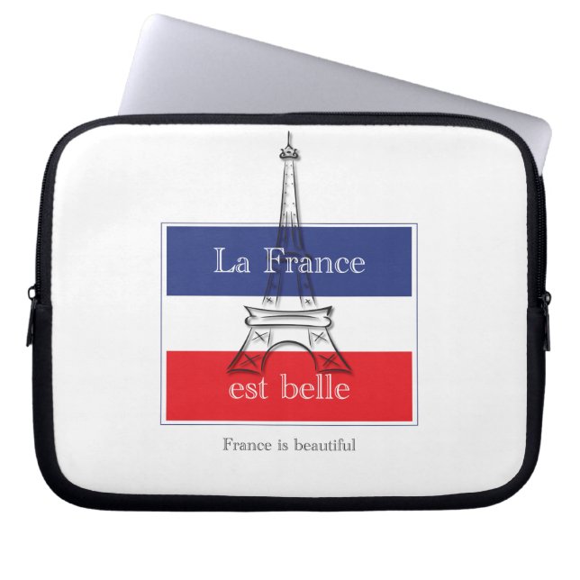 La France est Belle Laptop Sleeve (Voorkant)