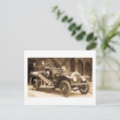 La France Fire Truck 1924 Briefkaart (Staand voorkant)
