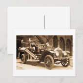 La France Fire Truck 1924 Briefkaart (Voorkant / Achterkant)