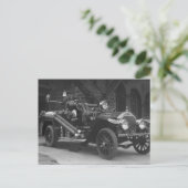 La France Fire Truck 1924 Briefkaart (Staand voorkant)