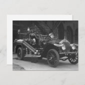 La France Fire Truck 1924 Briefkaart (Voorkant / Achterkant)
