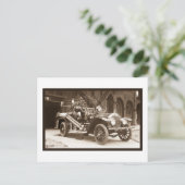 La France Fire Truck 1924 Briefkaart (Staand voorkant)