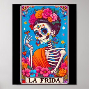 La Frida Dia De Los Muertos Dag Van De Doden Hallo Poster