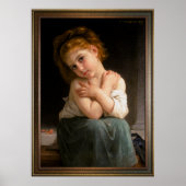 La Frileuse door William-Adolphe Bouguereau Poster (Voorkant)