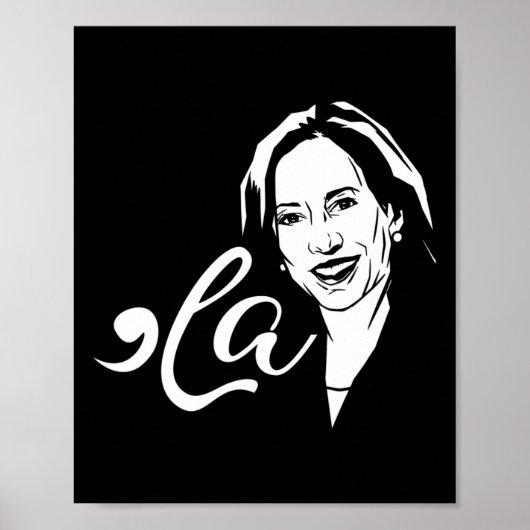 La Funny Kamala Harris Poster (Voorkant)
