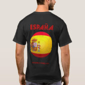 La Furia Roja - Football Spanje T-shirt (Achterkant)