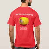 La Furia Roja - Football Spanje T-shirt (Achterkant)