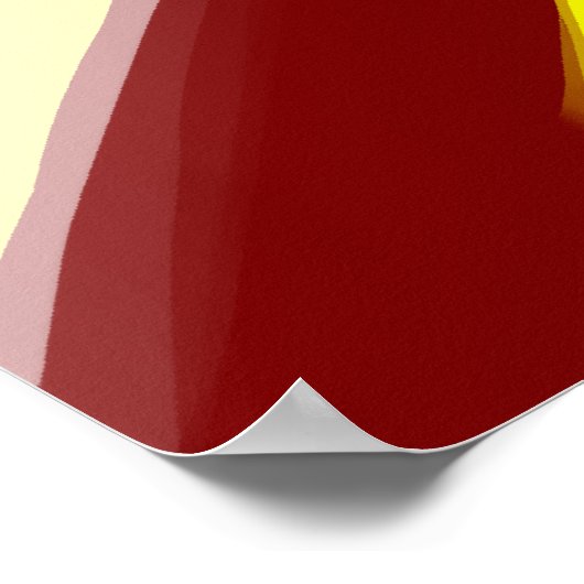 La Furia Roja Spanje 2014 Soccer by Sarjis Poster (Hoek)