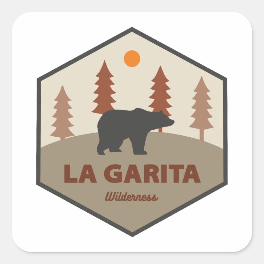 La Garita Wilderness Colorado Beer Vierkante Sticker (Voorkant)