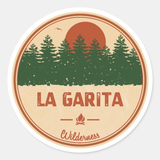 La Garita Wilderness Colorado Ronde Sticker (Voorkant)
