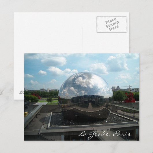 La Gèode, Parijs Briefkaart (Voorkant / Achterkant)