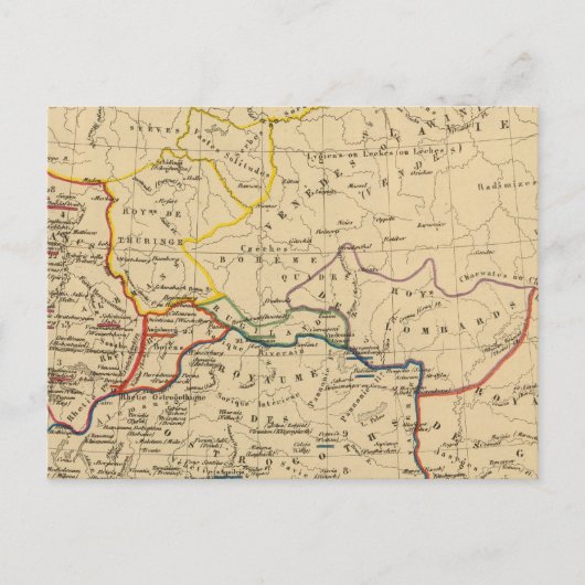 La Germanie a la fin du 5e siecle Briefkaart (Voorkant)