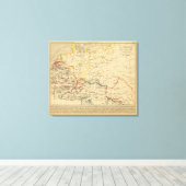 La Germanie a la fin du 5e siecle Canvas Afdruk (Insitu (Houten vloer))