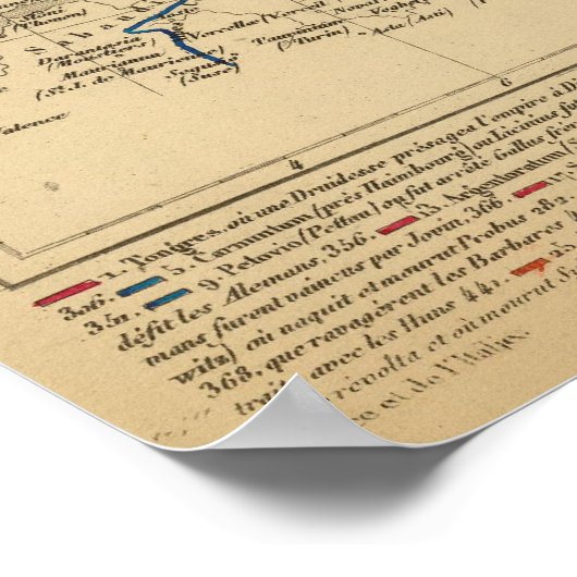 La Germanie a la fin du 5e siecle Poster (Hoek)