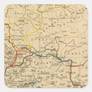 La Germanie a la fin du 5e siecle Vierkante Sticker