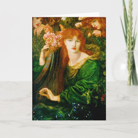 La Ghirlandata Cards van Dante Gabriel Rossetti Kaart (Voorkant)