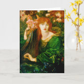 La Ghirlandata Cards van Dante Gabriel Rossetti Kaart (Gele Bloem)