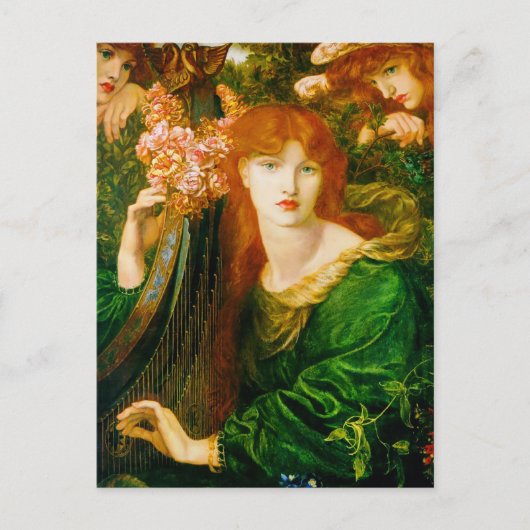 La Ghirlandata door Dante Gabriel Rossetti Briefkaart (Voorkant)