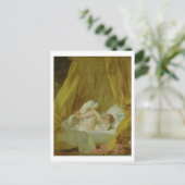 La Gimblette, Girl with a Dog, c.1770 (olie op ca. Briefkaart (Staand voorkant)