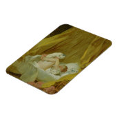 La Gimblette, Girl with a Dog, c.1770 (olie op ca. Magneet (Linkerzijde)