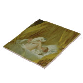 La Gimblette, Girl with a Dog, c.1770 (olie op ca. Tegeltje (Zijkant)