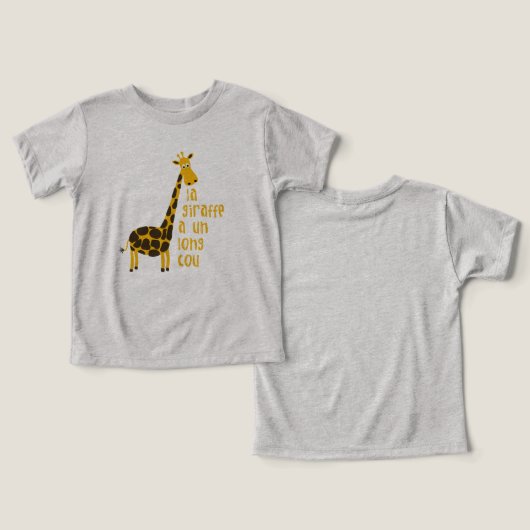 la giraffe a un long cou baby (Ontwerp Voorkant & Achterkant)