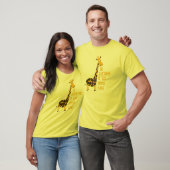 La giraffe a un long cou t-shirt (Unisex)