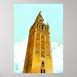 La Giralda de Sevilla - Don Quixote Background Poster