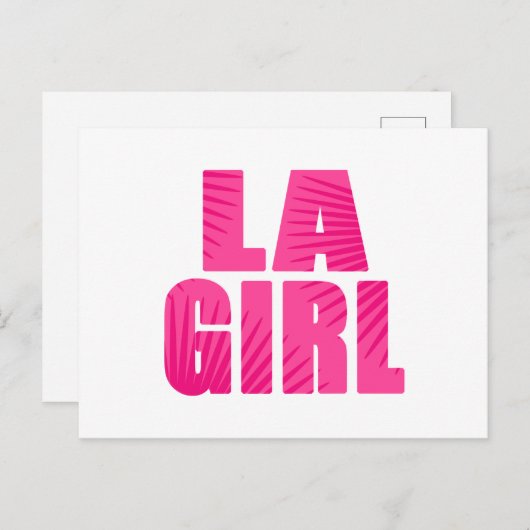 LA Girl Briefkaart (Voorkant / Achterkant)