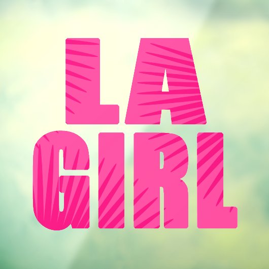 LA Girl Window Cling Raamsticker (Vel 3)