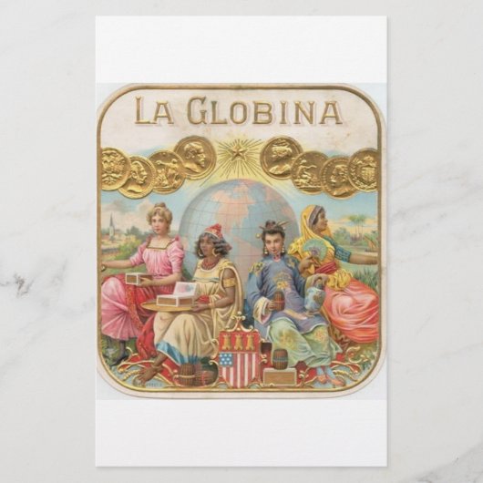 La Globina Cigar Label Briefpapier (Voorkant)